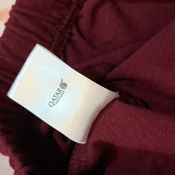 Red Relaxed Fit Pajama Pants with Elastic Waistband - Picture 2 of 3